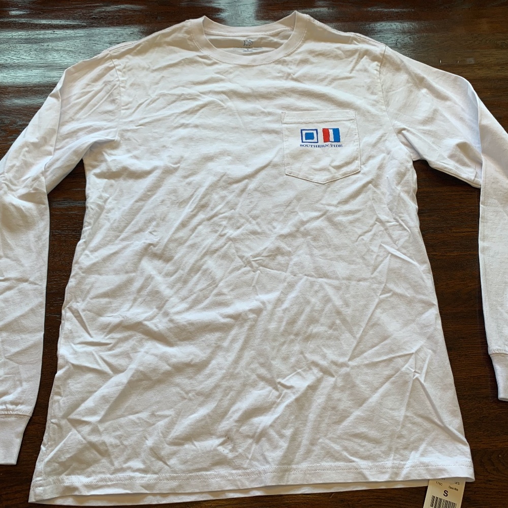 Southern Tide Nautical Flag long sleeve t-shirt